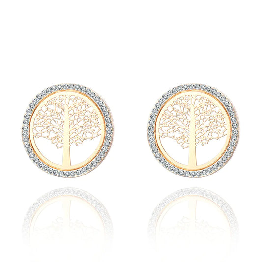 New Life Tree Earrings - Hollow Design for Women