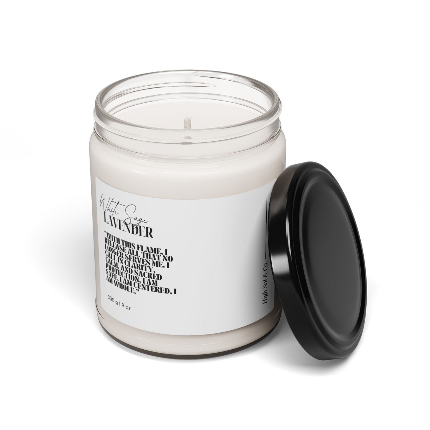Sacred Stillness Lavender Sage Soy Candle 9 oz